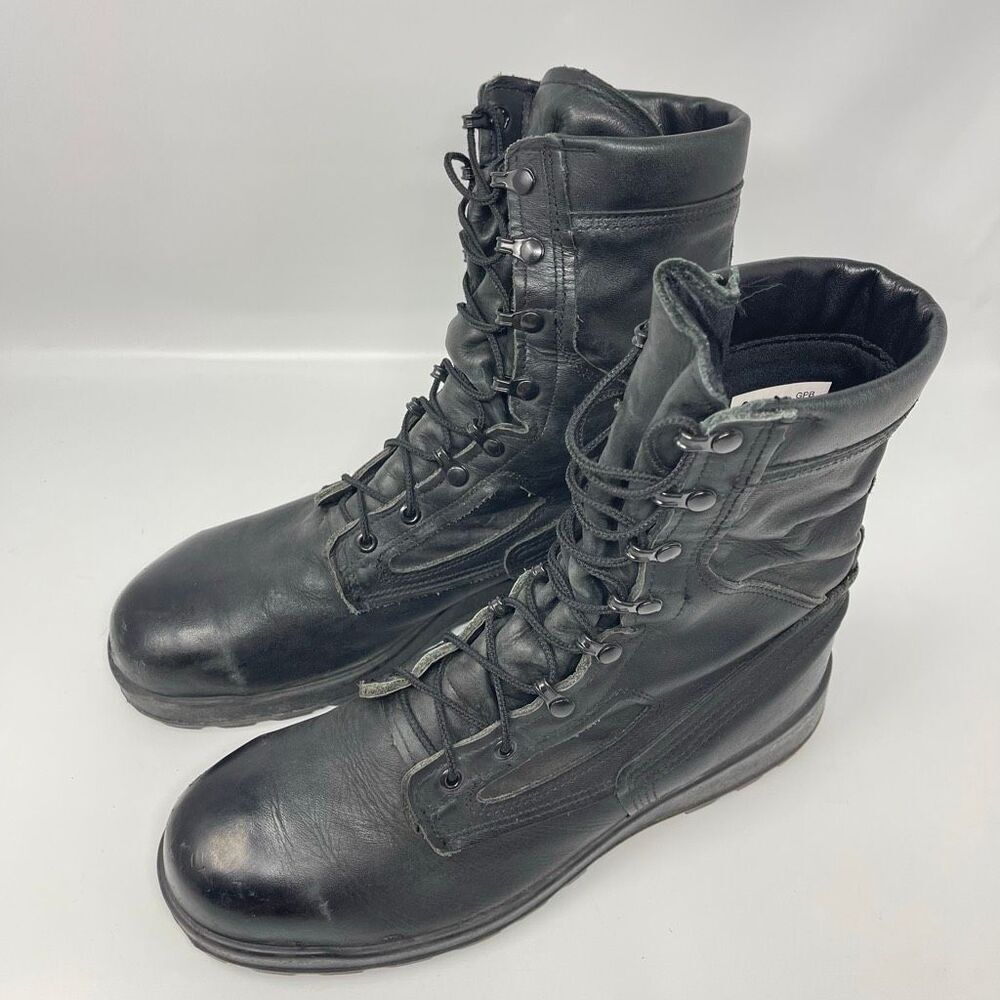 Belleville Military Steel Toe Boot 495 ST Black Leather Mens 11 R ASTM F 2413-18 - Picture 2 of 9
